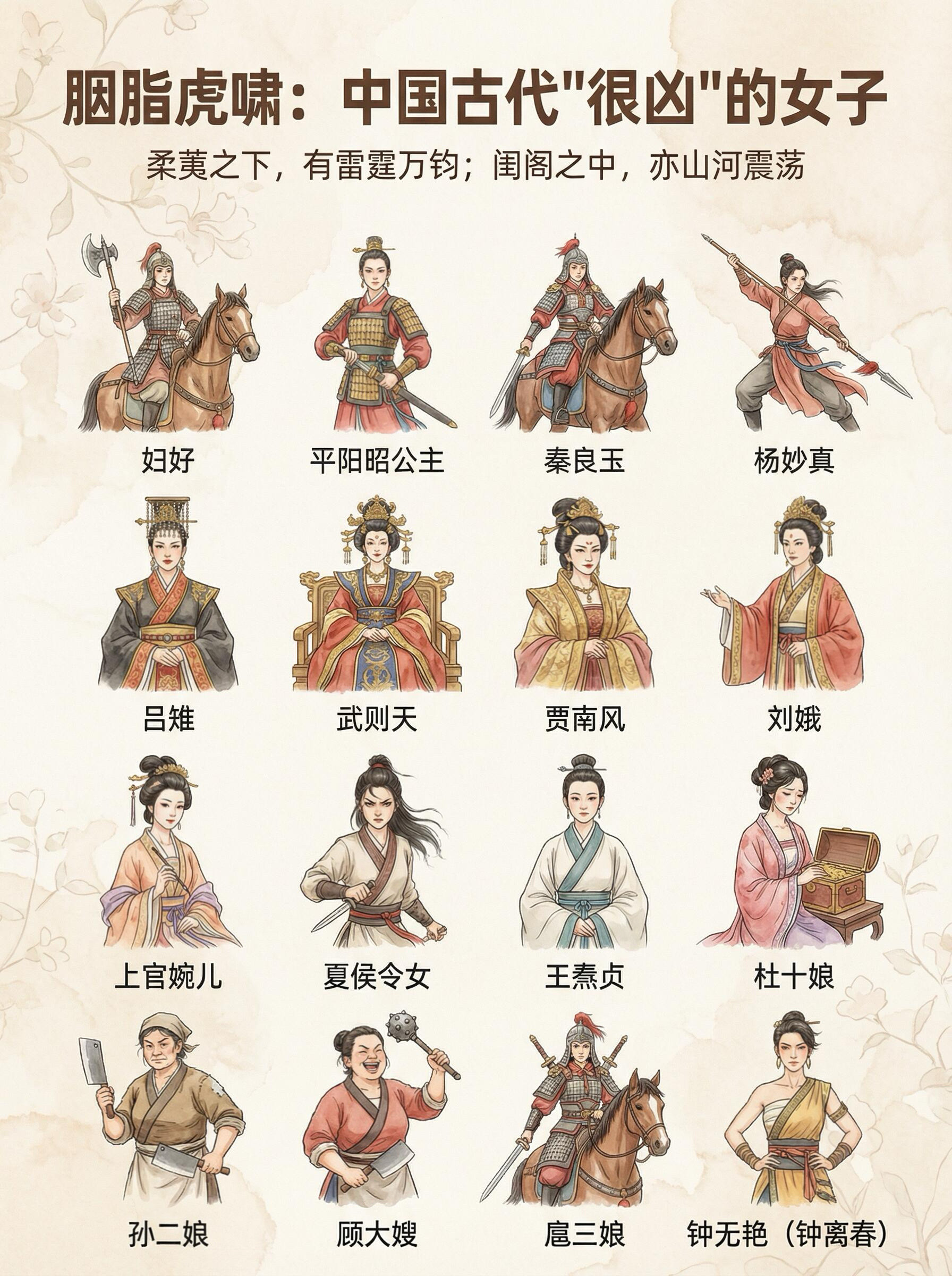 古代大女主！16位狠角色，比宫斗剧带感多了