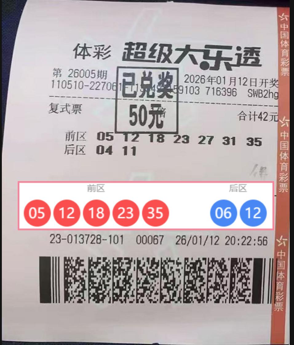 这张来自四川成都的幸运彩票，竟上演了一幕令人惊叹的“双期连彩”。在大乐透第260