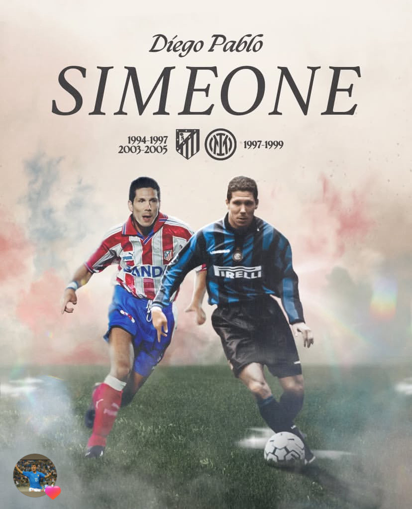 細數四位先後效力過馬德里體育會&國際米蘭嘅球員🔴⚪️🔵⚫️✅施蒙尼（Die