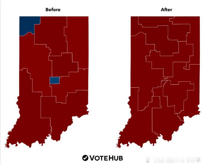 【黄金时代】印第安纳选区重画，重要一步！州众议院以57比41的投票结果通