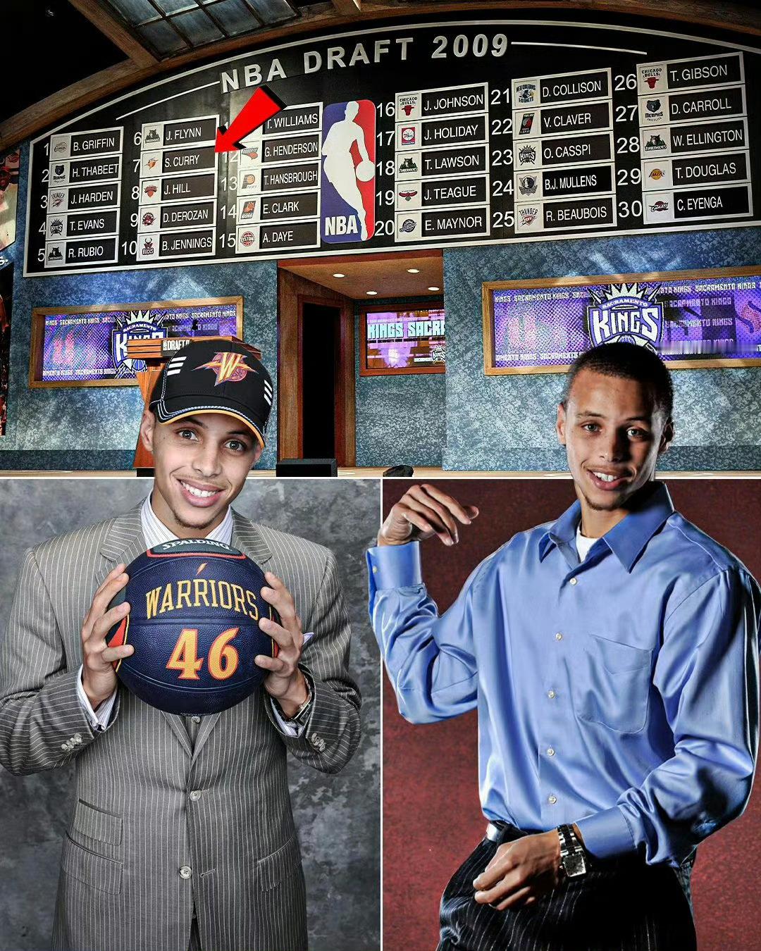 NBA历史上最伟大的截胡17年前的今天勇士用第7顺位选择了库里“被低估”的斯蒂