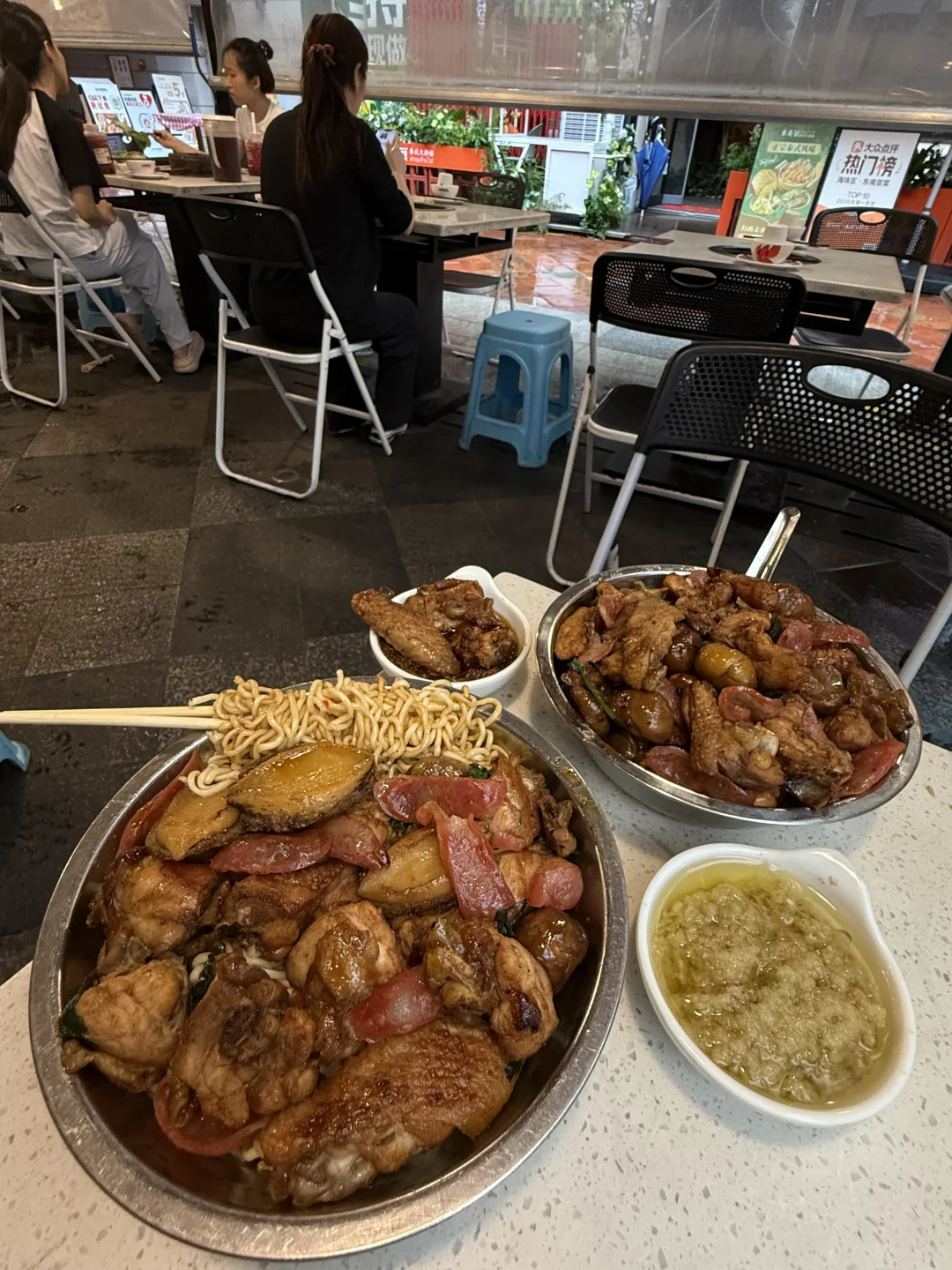 广州震撼美味：板栗鸡拌面🍜！！！