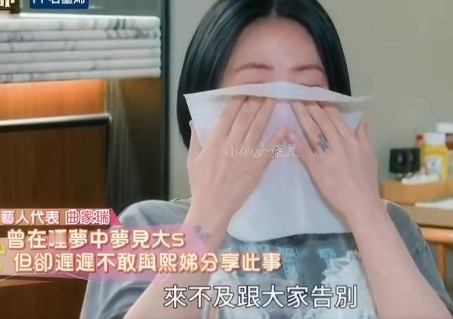 看到曲家瑞说起梦见大S，小S瞬间红了眼眶，这一刻真的很戳人。但你说她爱姐姐吧，大