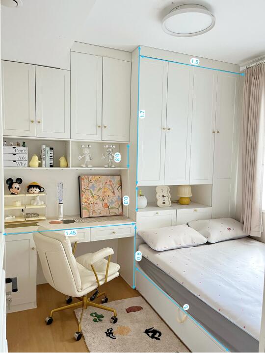 8m²卧室这样设计！被我装出了20m²利用！