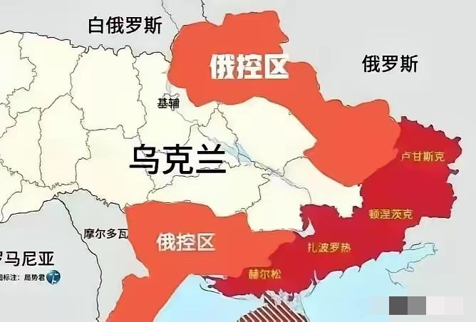 不知真假，感觉乌克兰已经休矣！为啥呢？你看看这红色部分，乌克兰以后就是个内陆