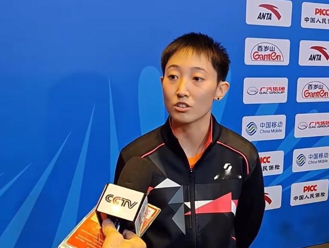 范思琦苦战7局输掉比赛赛后采访赞扬王曼昱整体实力太强全运会女单1/16决赛中