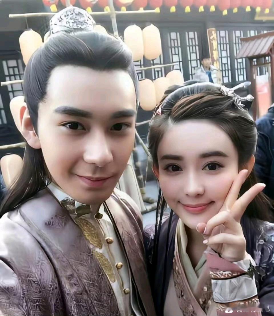 射雕英雄传里的陈星旭和孟子义，孟姐早期太美了吧​​​