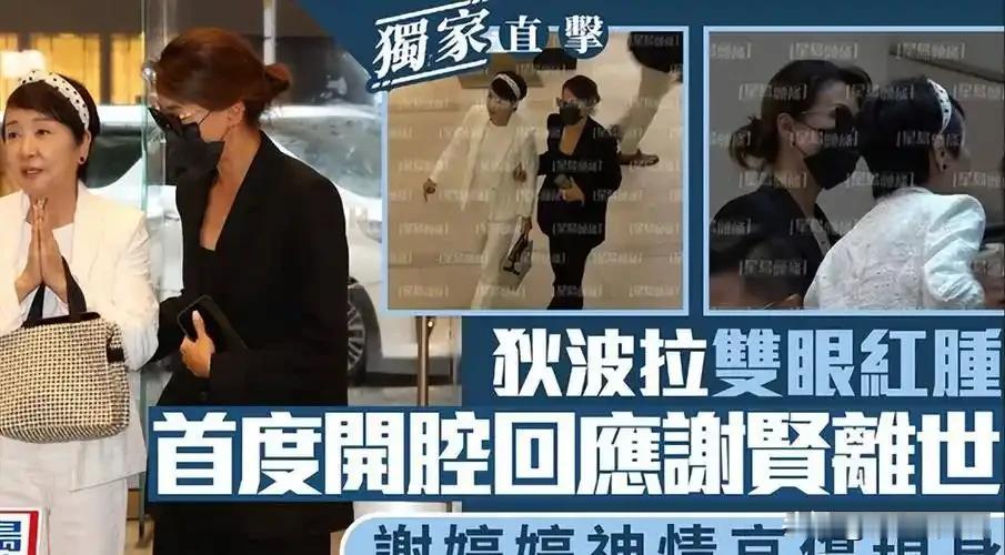 谢贤走了哭的最悲痛的人不是谢霆锋而是她的前妻——狄波拉，双眼肿成了灯泡，神情