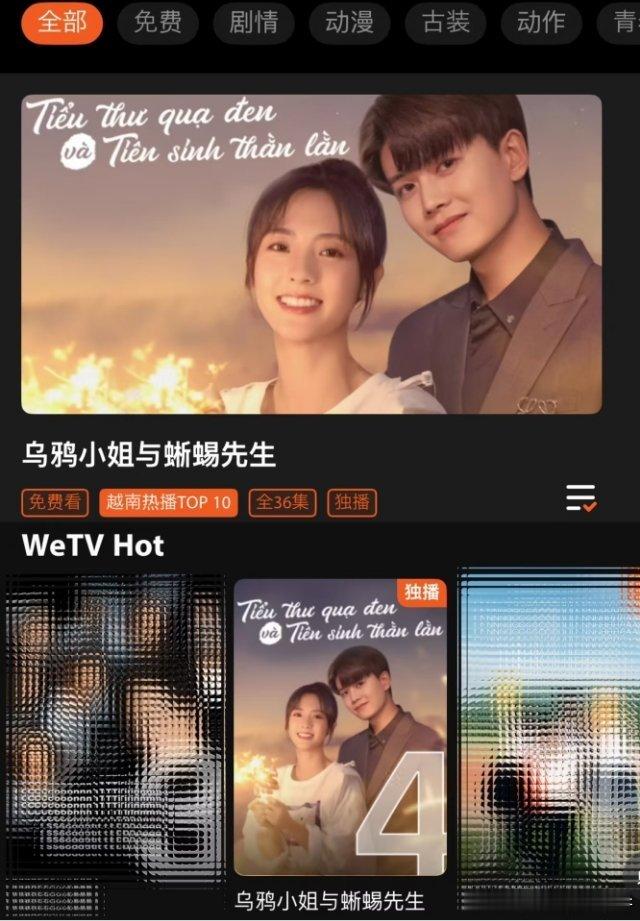 乌鸦小姐与蜥蜴先生前面走来的是任嘉伦越南、泰国最大养老剧：乌鸦小姐和蜥蜴先生！