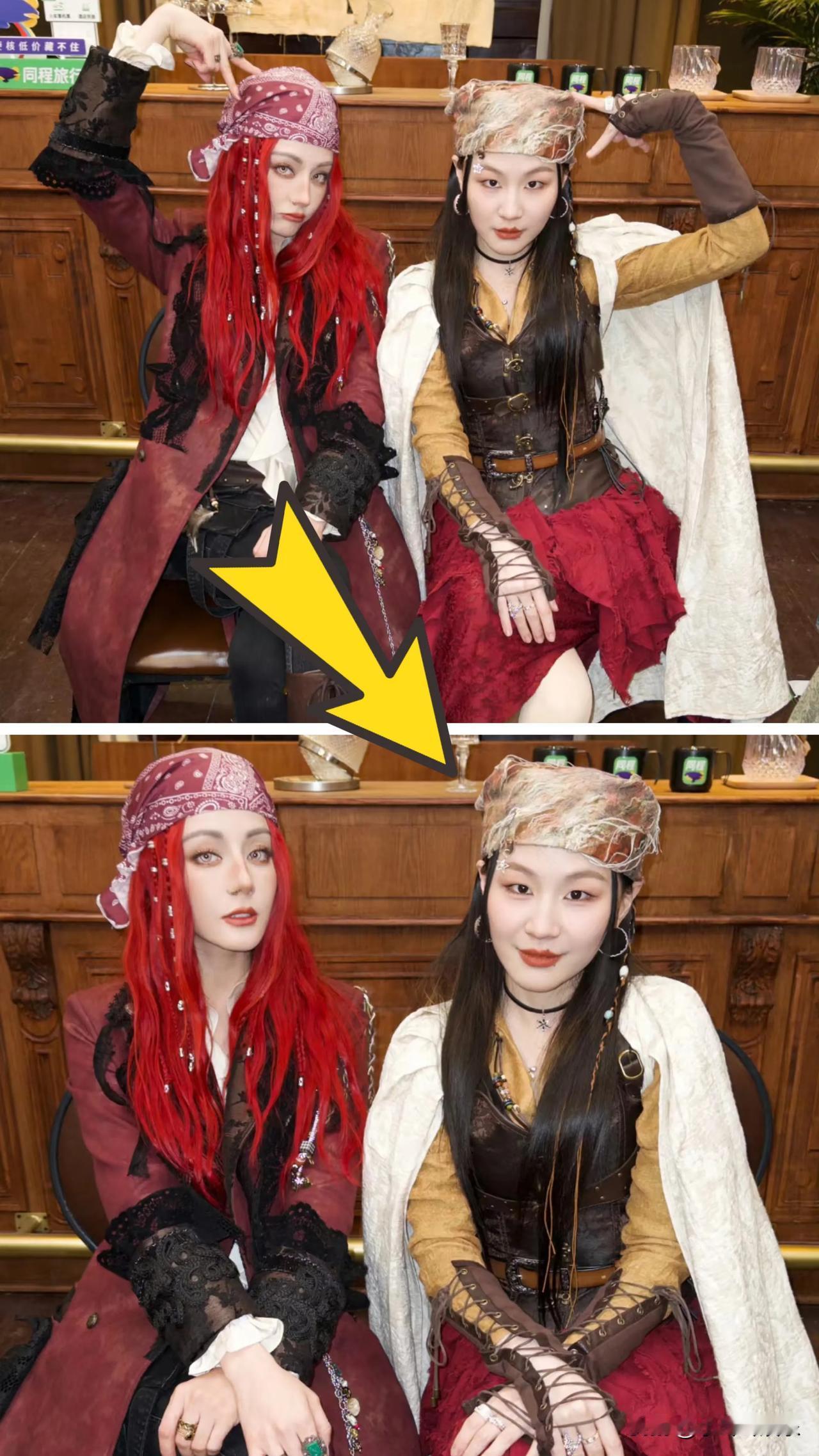 金婧这回是摊上大事了我有种预感她可能以后不会再和迪丽热巴合影了这次