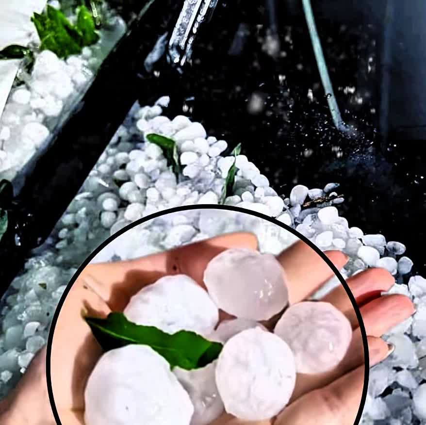 救命！西安这场冰雹差点让我和老公吵翻天！他非要半夜冒雨挪车，说车被砸