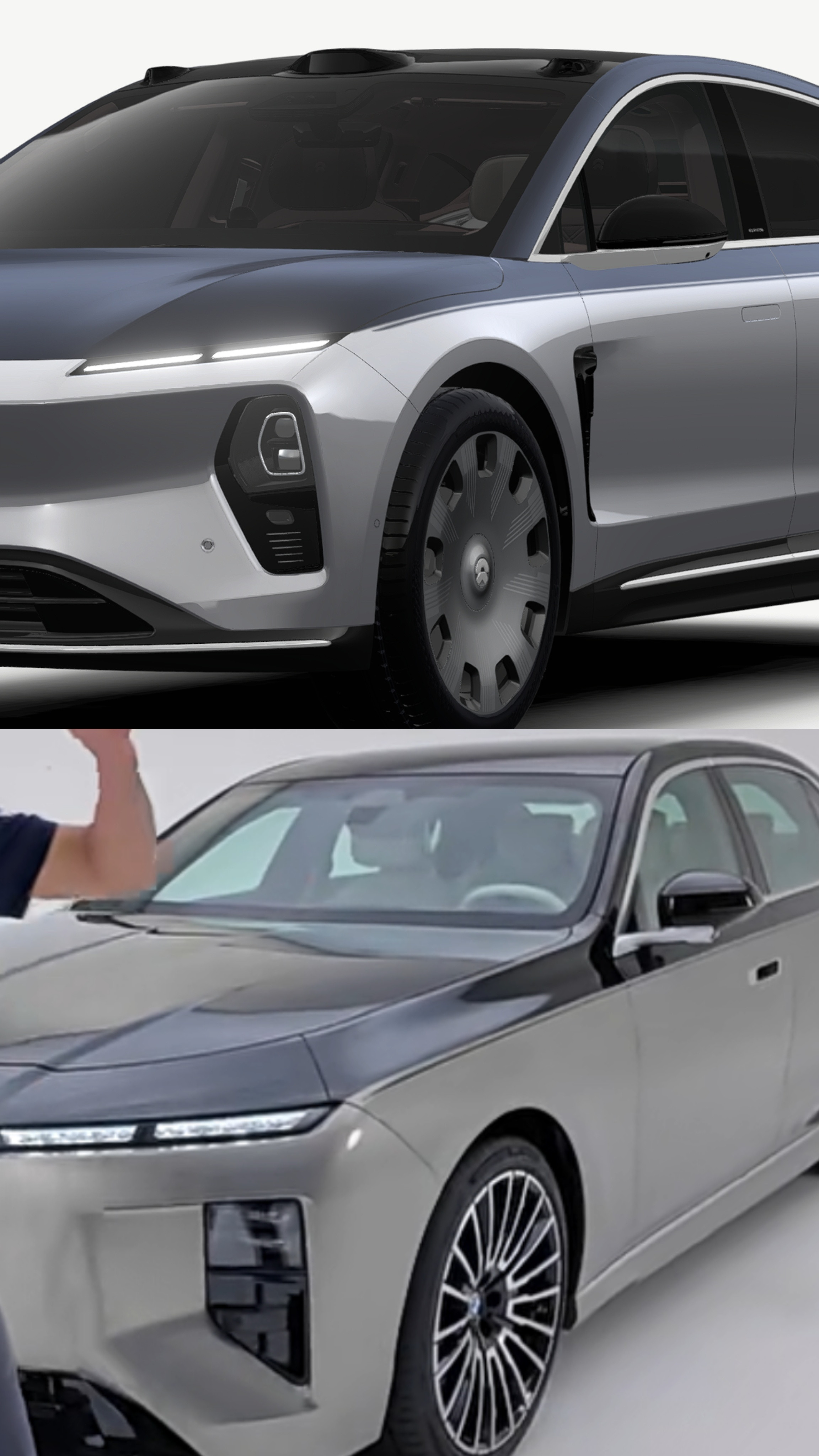 新款宝马7系虽然日行灯真有点像我家小9但确实蛮好看的就是内饰有点绷不住尤其是副驾