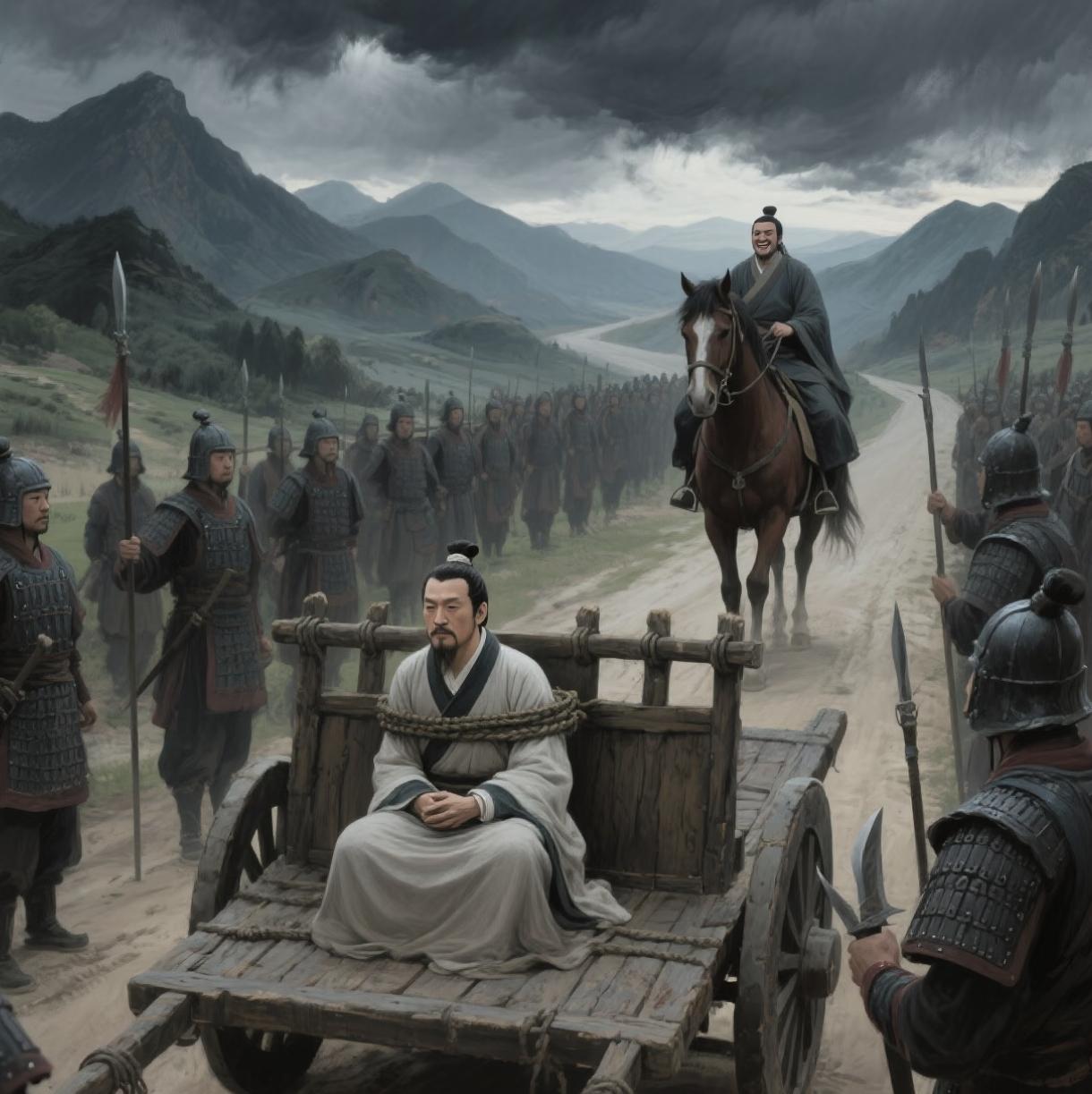 公元前353年，魏国大梁孙膑坐在木轮椅上，膝盖以下空荡荡的。他握着竹简的手在