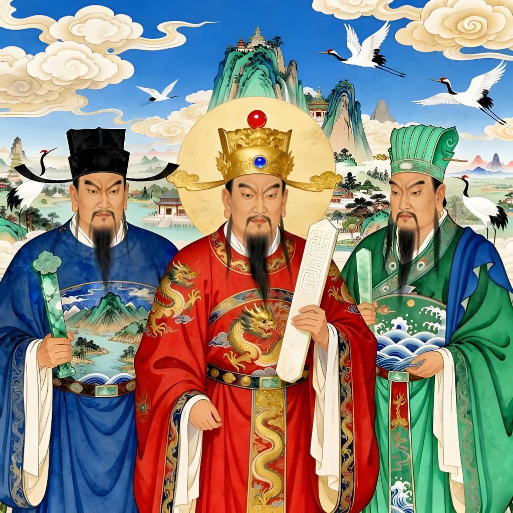 “三官大帝”到底是谁？三官又和上、中、下元节有什么关系？三官大帝是道教尊奉的三位