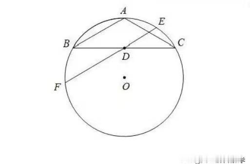 中考数学必刷题，几何题：如图所示，△ABC的顶点均在圆O上，且AB=AC，∠B