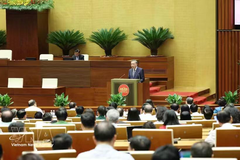 2026年7月1日，阮维玉作了越南三级政府模式运行一周年总结报告，其中最重要的一