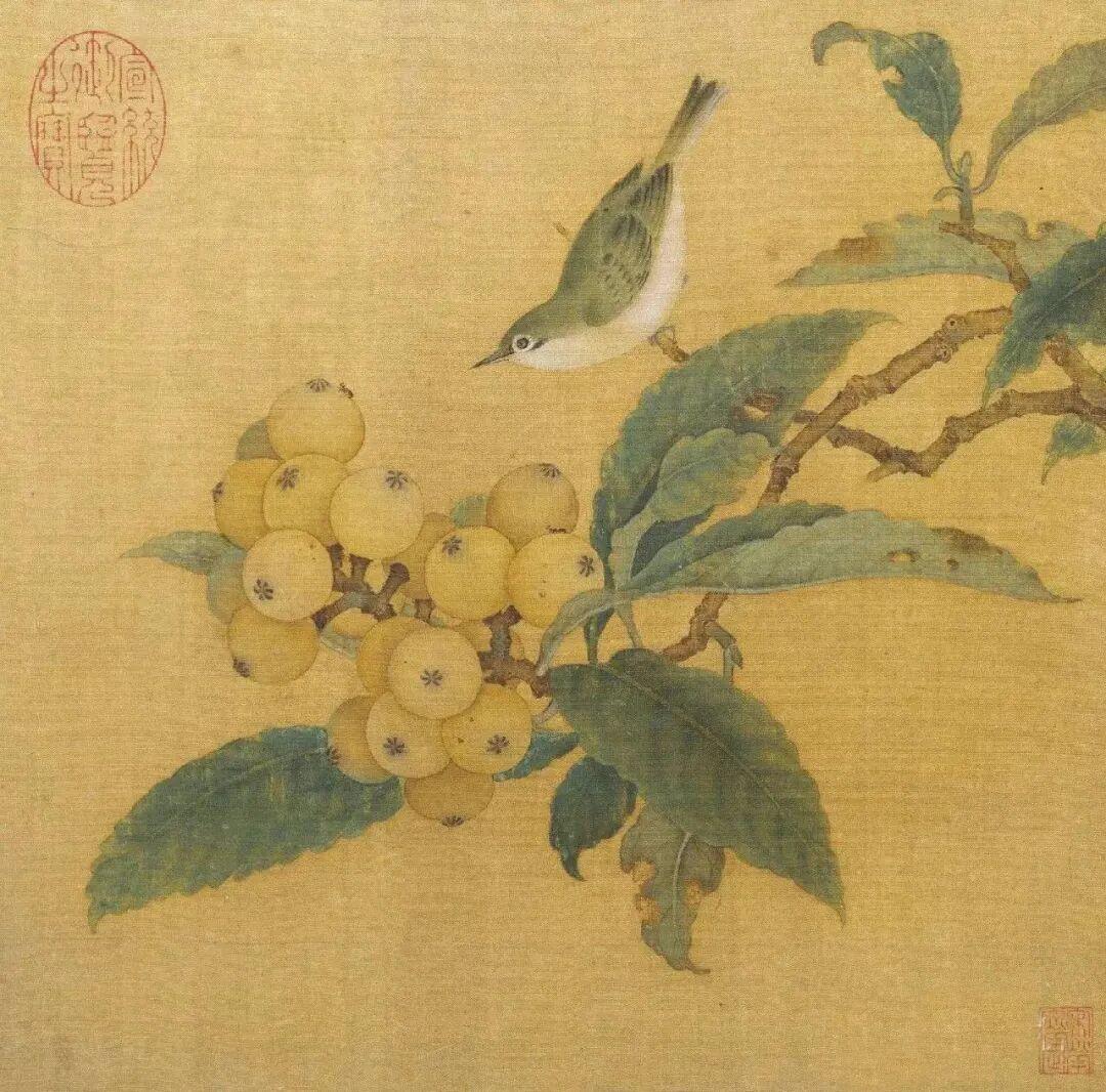 清代折枝花鸟｜折一枝花，品无穷意境折枝花是宋代经典花鸟绘画形式，既是题材也