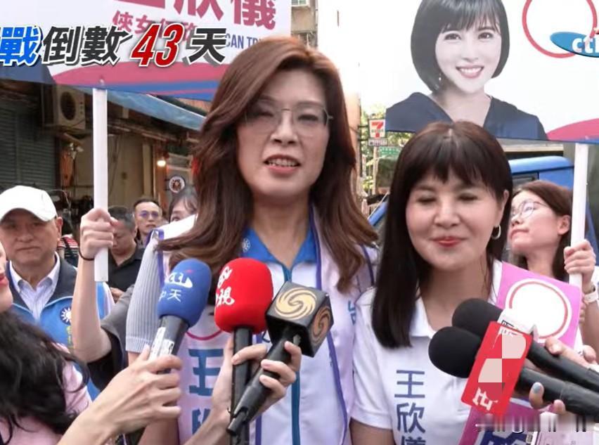 郑丽文陪台北议员扫街自称“侠女组合”九合一大选进入白热化阶段，国民党主席郑