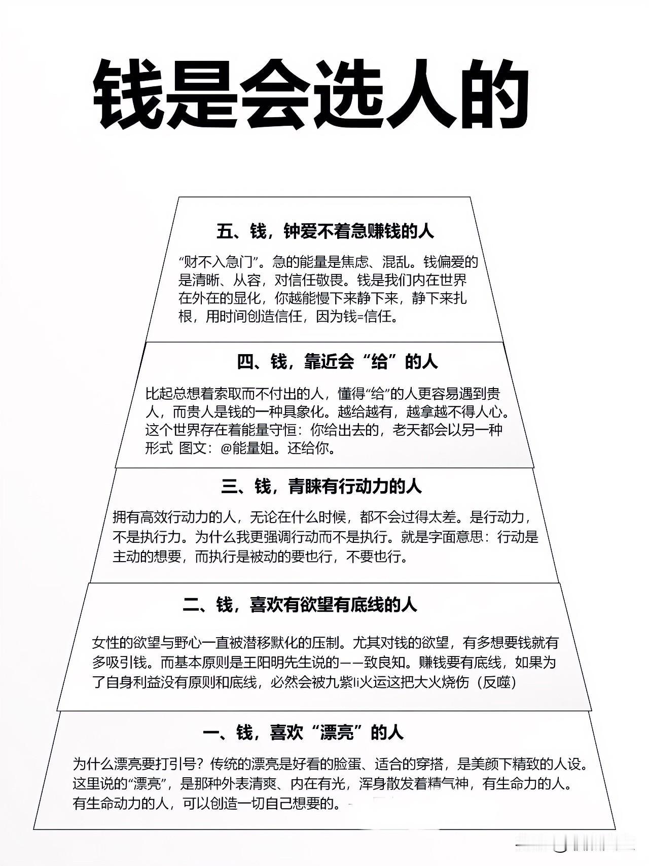 钱是会选人的