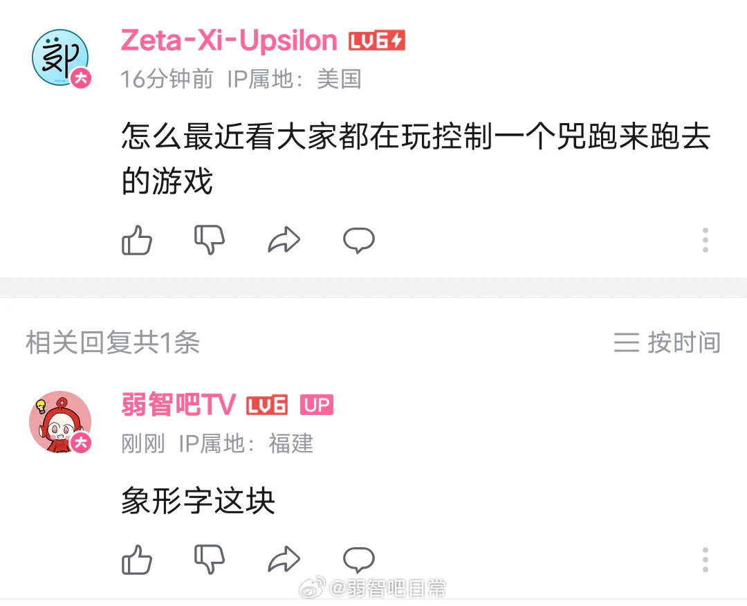 提问：这是什么游戏？弱智吧日常​​​