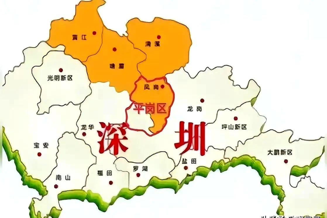 谁敢信，堂堂一线大城市深圳，最窄的地方居然只剩十几公里，硬生生被“邻居”掐出了个