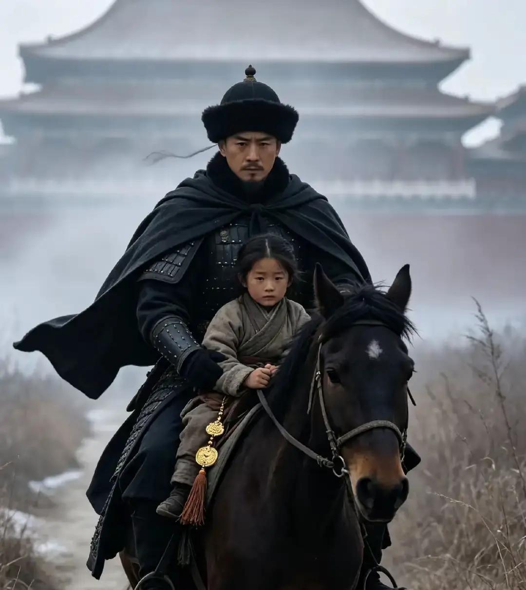 康熙年间，一名御前侍卫奉旨抄没罪臣家产，临走时罪臣夫人突然把幼女推到他怀里，低声