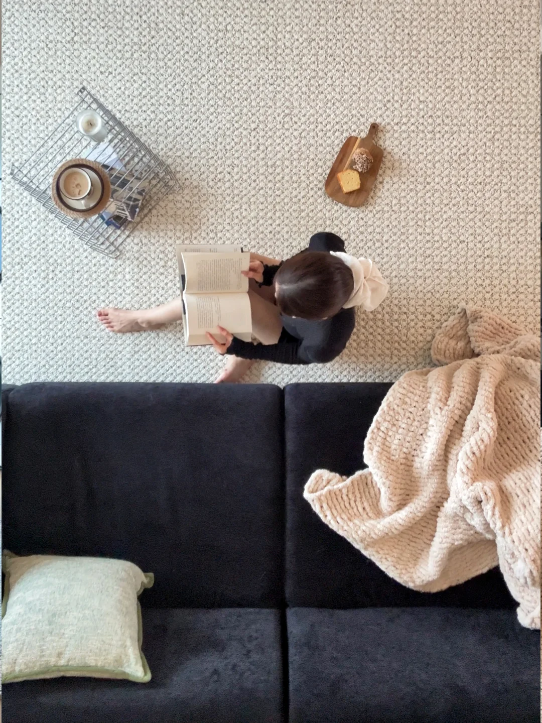 80㎡小家的温柔底气，是这块地毯给的