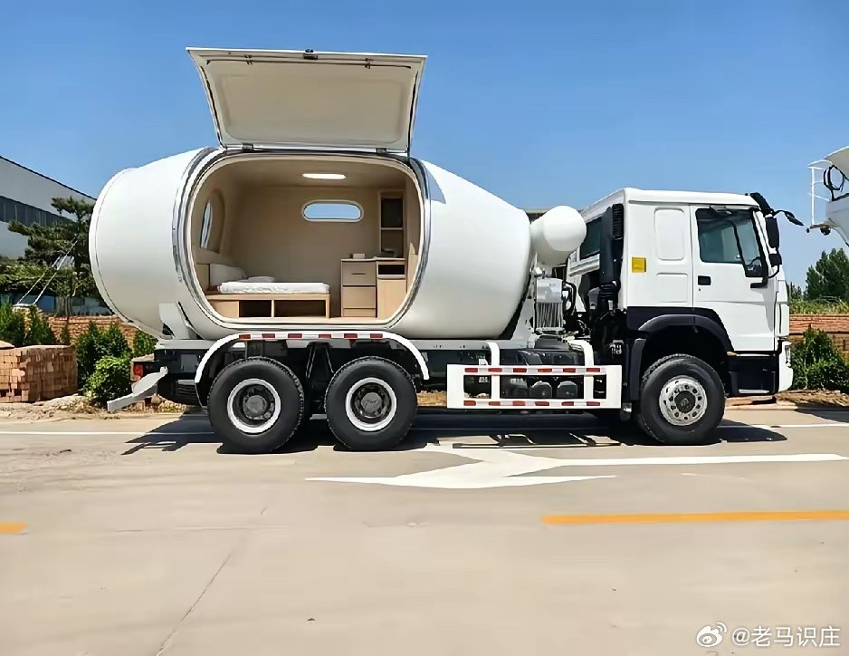 搅拌车改成房车怎么样？就是不知道油耗顶不顶得住​​​