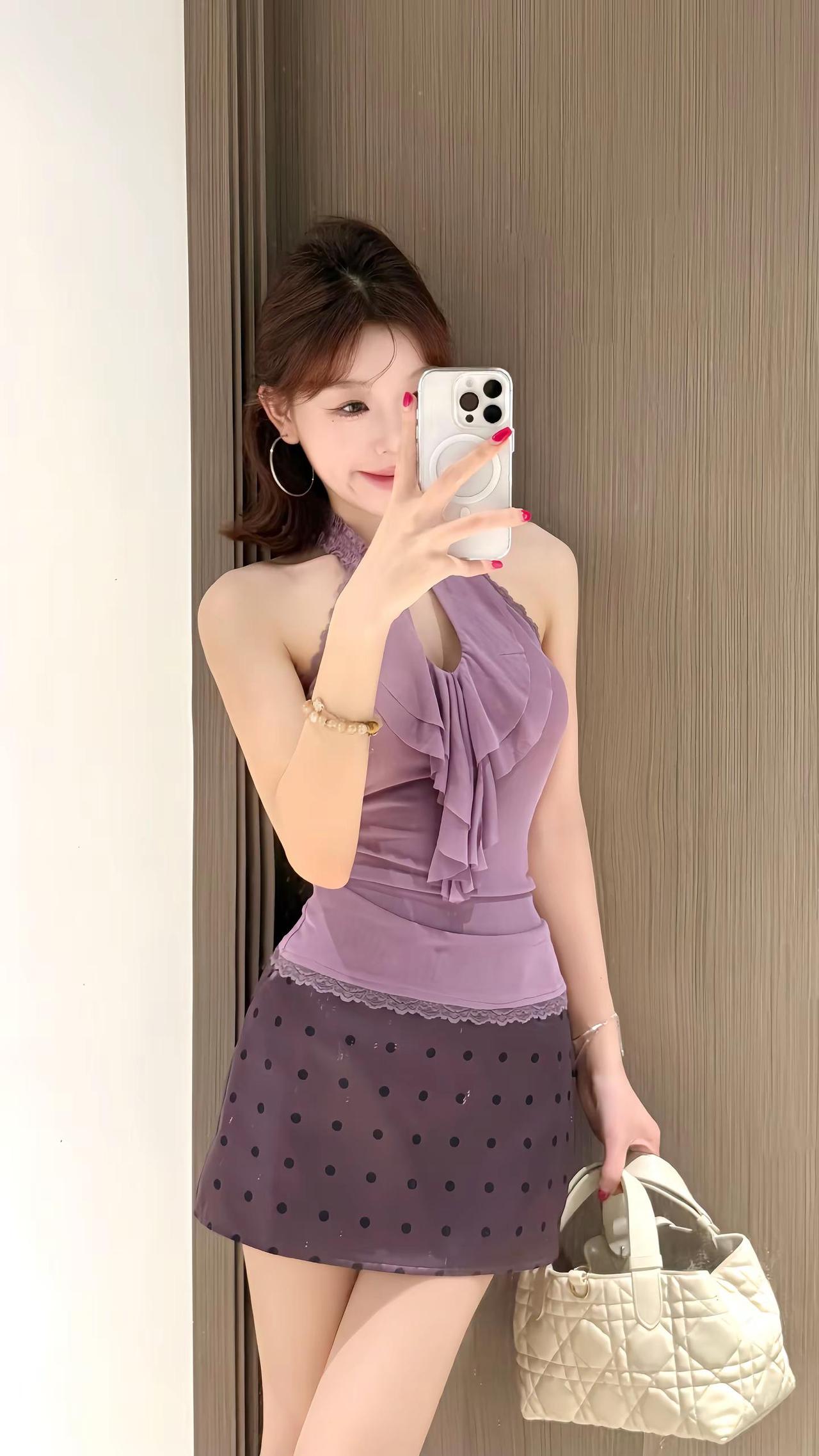 紫色确实很有韵味💜夏日辣妹穿搭出击不用力也能穿出质感的减法穿搭这个夏天我决