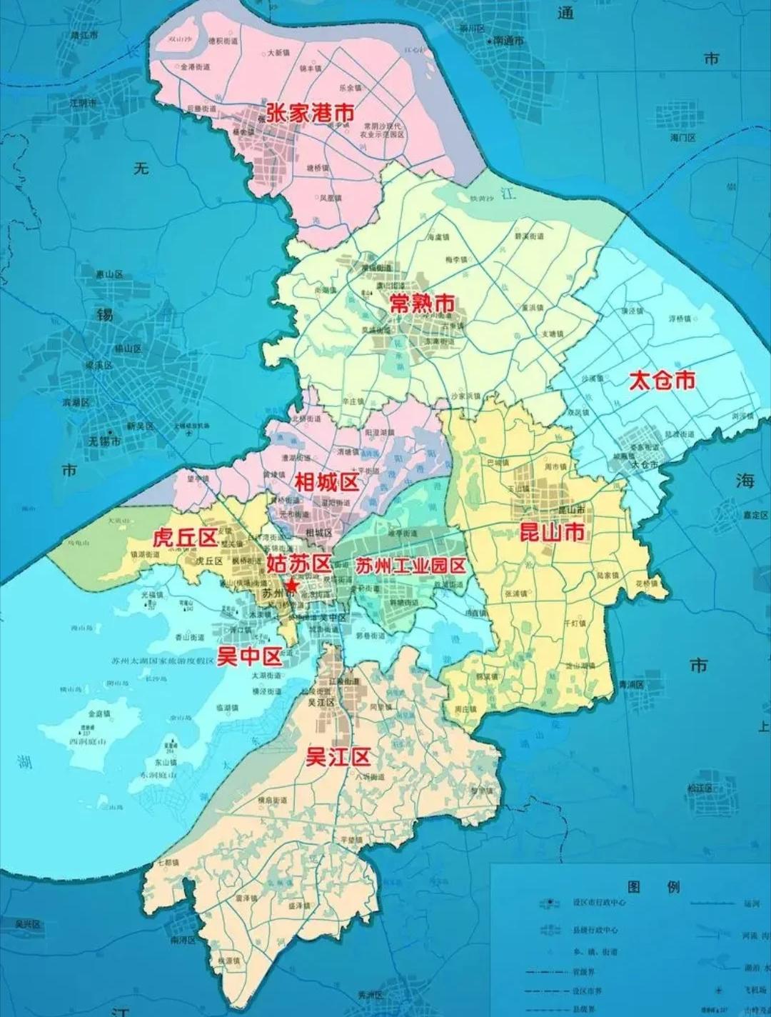 苏州是周边超强县级市的集合体，市在中国是一个行政区划单位而不是真正的的狭义上