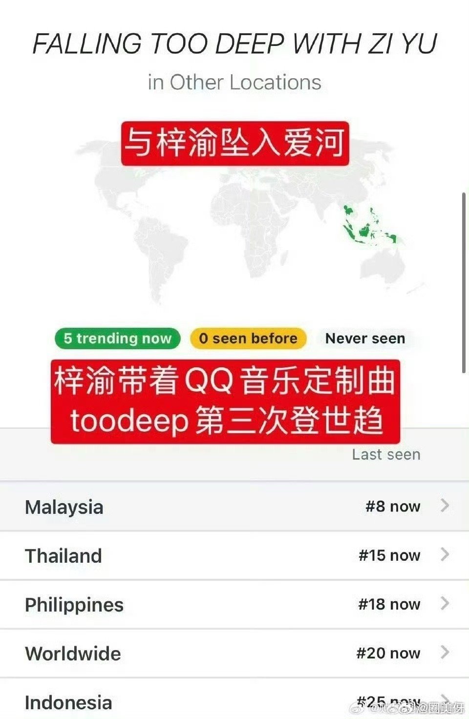 直接登世趋了，所以梓渝的大爆不止是在内娱，而是全球性的大爆，不管是国内的yuni