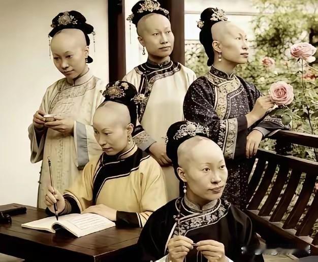 这几个人长得几乎是一模一样，由此可以做出判断，这是AI生成的画面，是不值得相信的