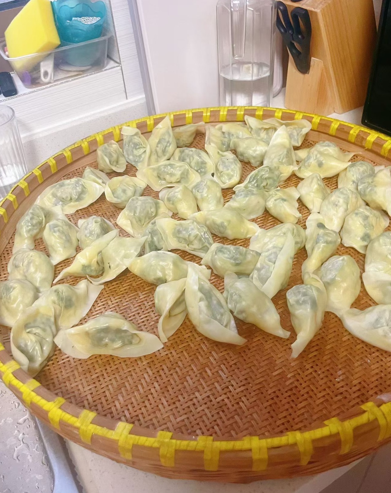 宵夜了荠菜饺子🥟