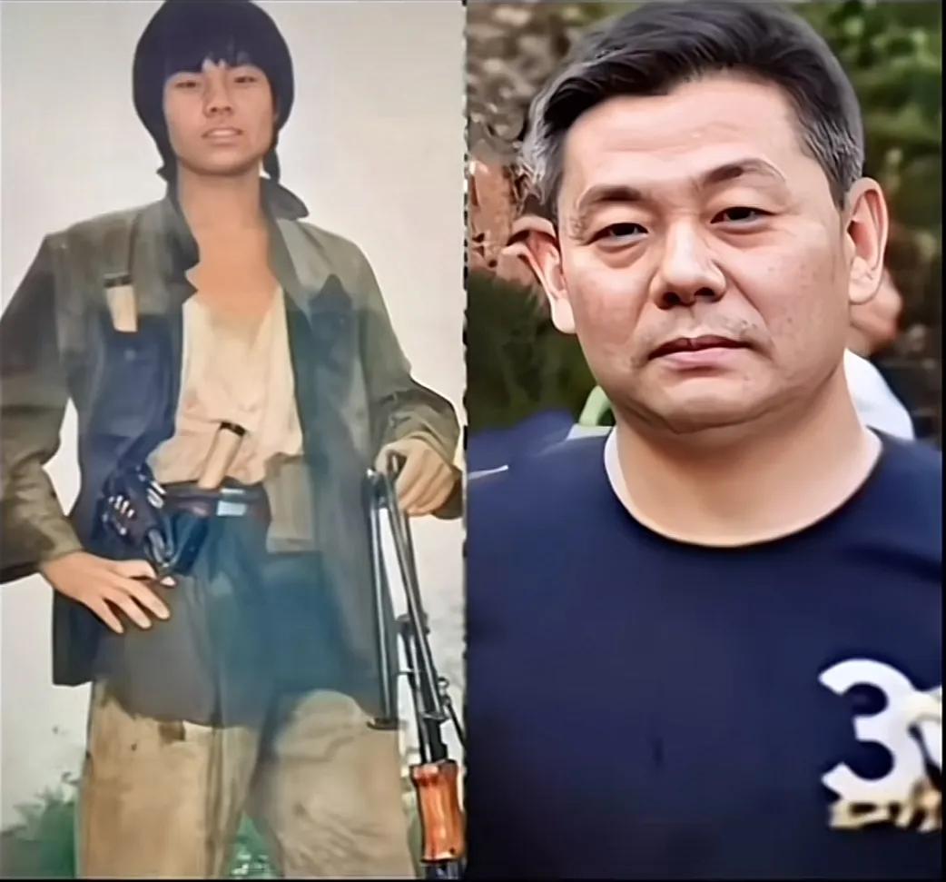 🪖致敬老山侦察英雄孙胜文这张对比照，左边是19岁在老山前线浴血奋战的侦