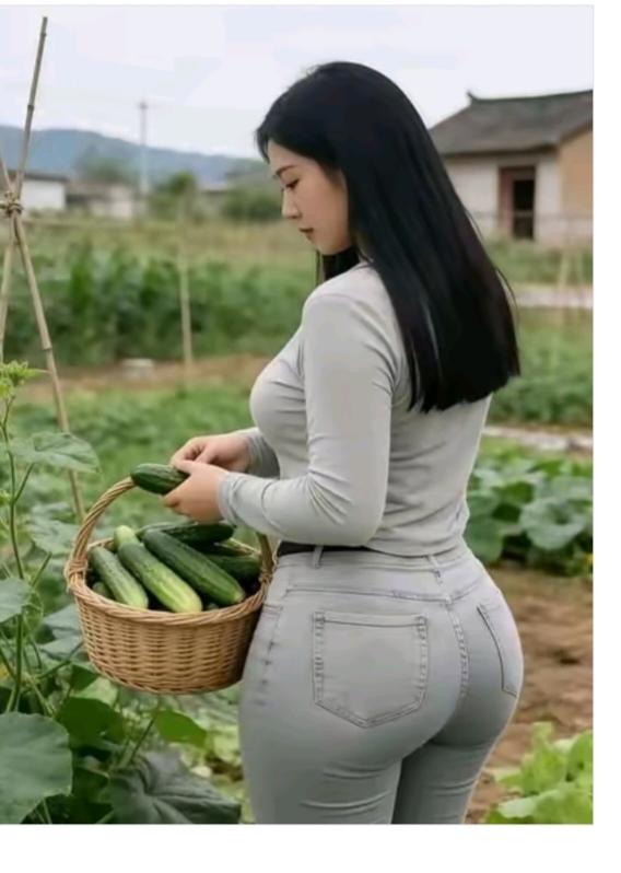 真新鲜二姐家就住郊区；家里小院种蔬菜；时令蔬菜已旺季；骑车给我送点菜；
