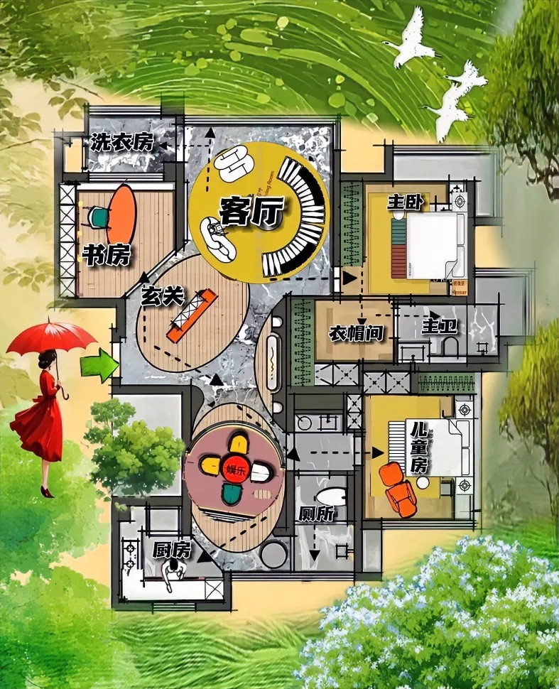 后来去过道，改造后，真招人喜欢，162㎡布局制作很精良，不知道你喜欢不，反正我觉