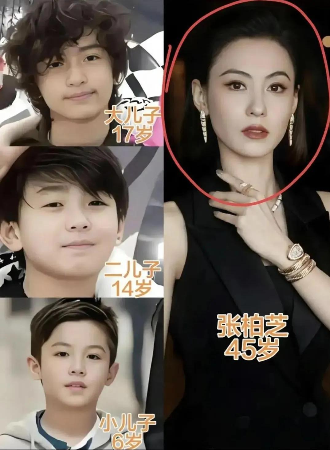 张柏芝大儿子谢振轩获剑桥预录，二儿子谢振南摘国际钢琴赛金奖，三子悄然成长，她以因