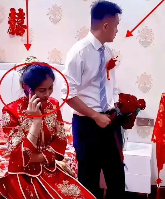 正在举行婚礼的新娘突然接到前男友电话，为了安慰已经分手的前男友，她不顾新郎和司仪