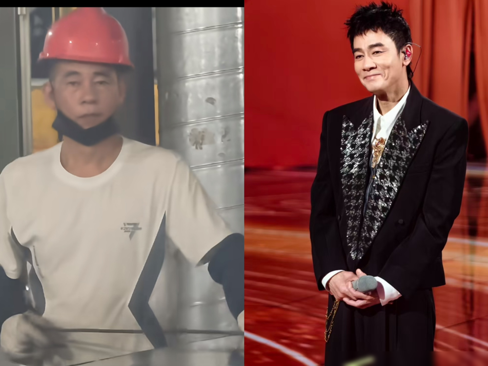 真不是演戏，连耳朵凹痕都一模一样，全网都在催陈小春赶紧来认亲！福建车间里这个开切割机的工人，走路甩手