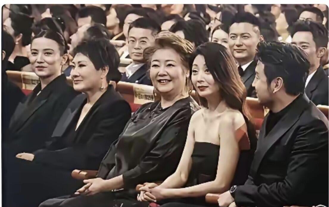 殷桃、宋佳、张凯丽几位女明星的同框，只有长相圆润的萨日娜看着最大气，最有魅力。她