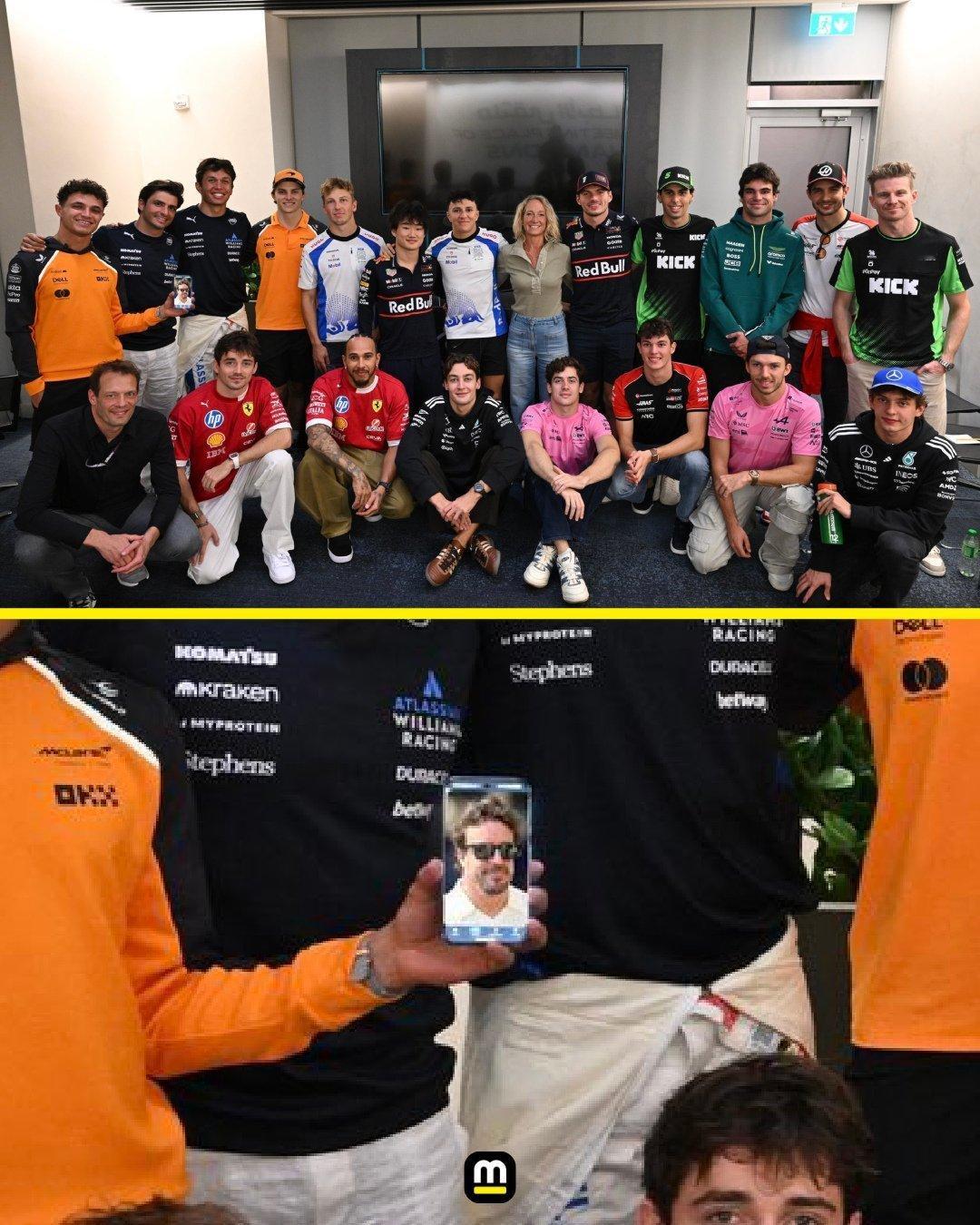 2025年GPDA最后一次会议工作的合影，下图是头哥的出席方式2025f1阿布扎