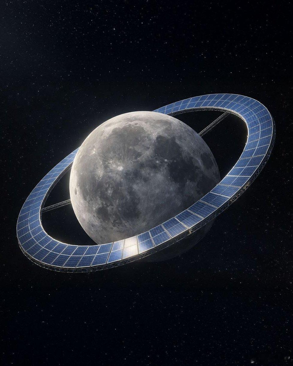 新闻🚨：日本计划在月球周围建造一个太阳能环，将永远为地球提供能源。