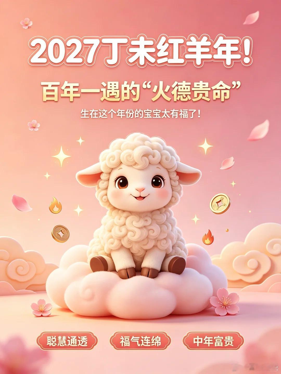 2027年红羊宝宝真的富贵无双吗？从命理角度一次讲清2027年是丁未年，天干“丁”属火、色为红，地支