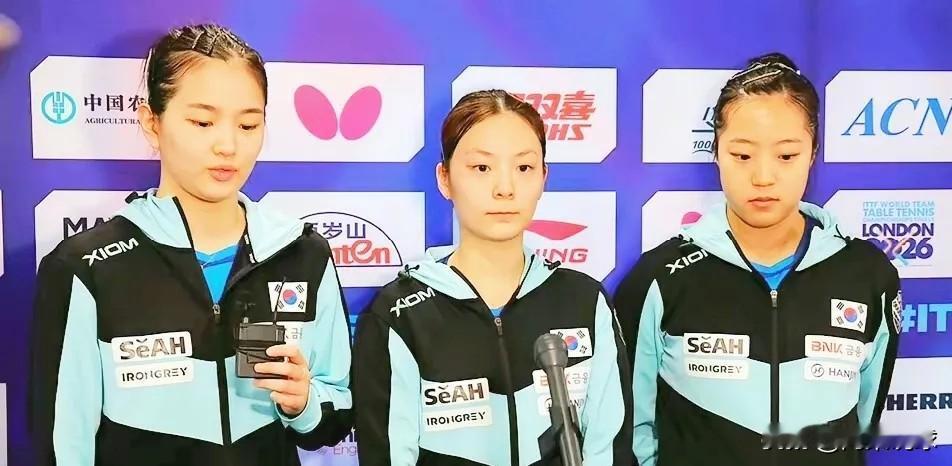 韩国女乒0:3输给中国队后，石恩美这采访挺微妙。她夸了金娜英，说虽然2分惜败