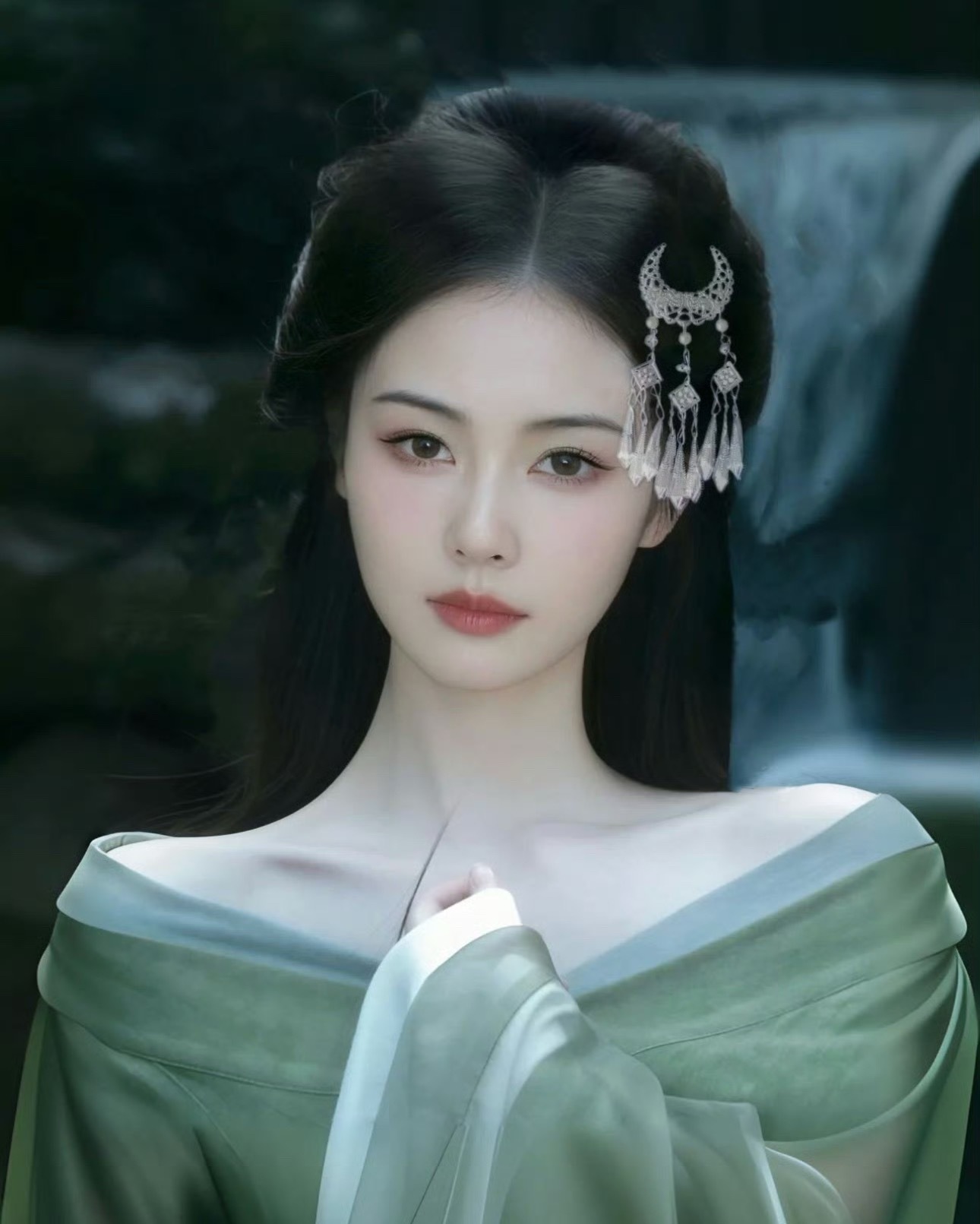网友许愿白鹿一个这样的造型，真的好漂亮​​​