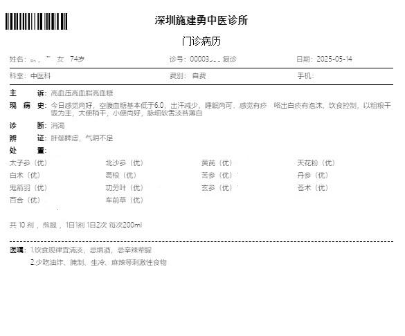 有个74岁的深圳糖友，高血压高血脂多年，这两年血糖也开始高了起来，常年吃吃美托洛