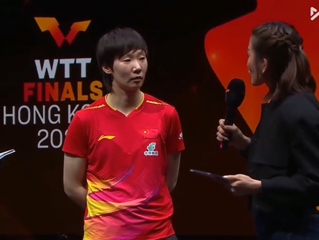 王曼昱说希望我们可以健康涨球，王曼昱收获1500冠军积分和8万美元赛后采访中