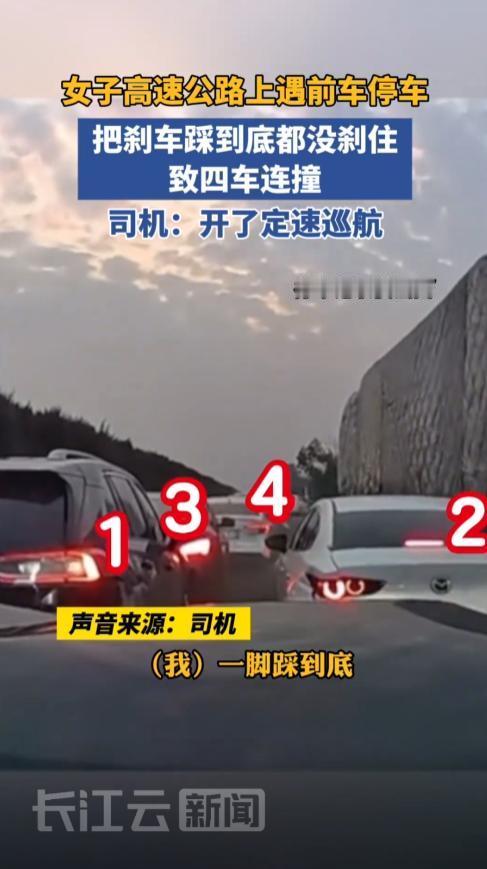“这下代价太大了！”沪渝高速上，一女子为了偷懒，在高速上开辅助驾驶开车，不料，期