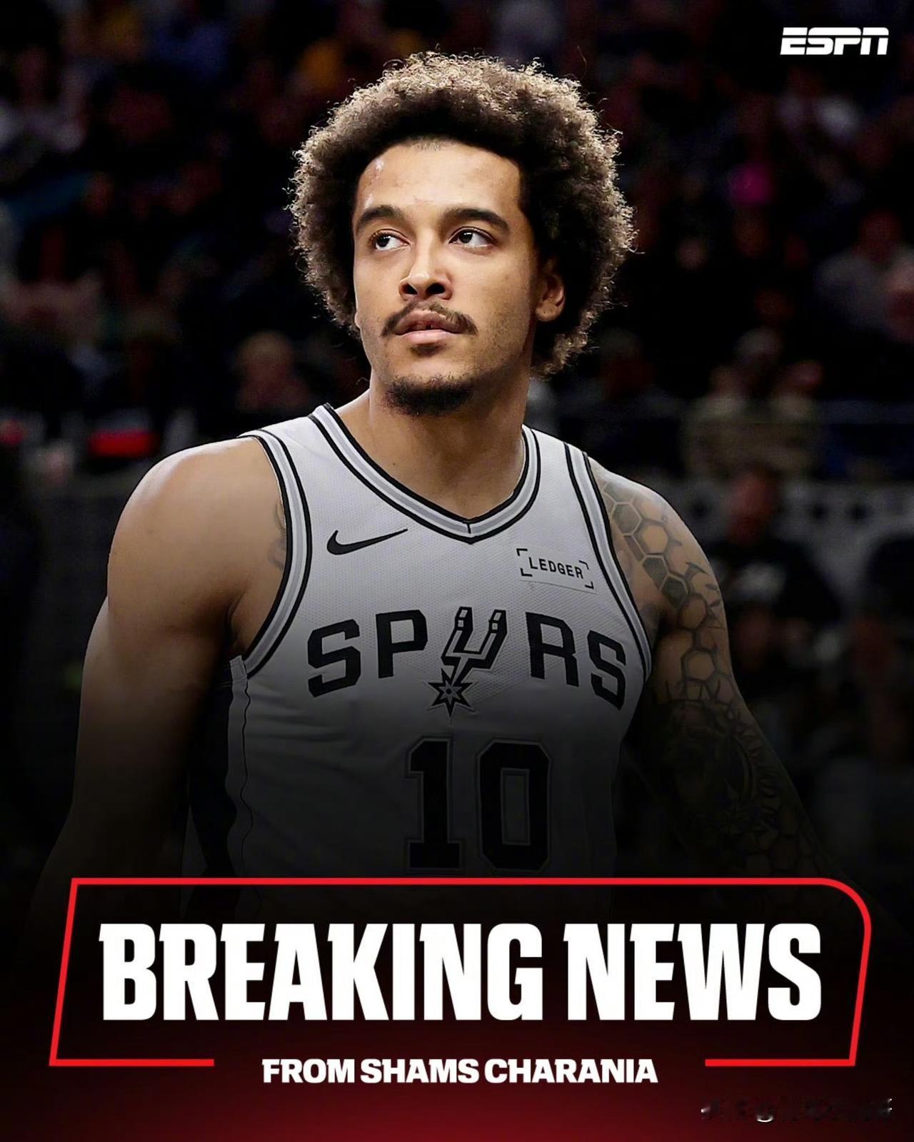 快抢人！！！马刺和索汉达成解约成为自由球员！根据记者Shams最新消息透露，