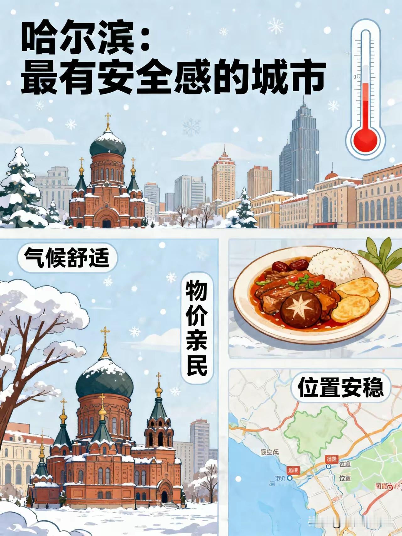 中国最安全的城市，既不是北京、上海、深圳，也不是成都、重庆、西安，而是哈尔滨！据